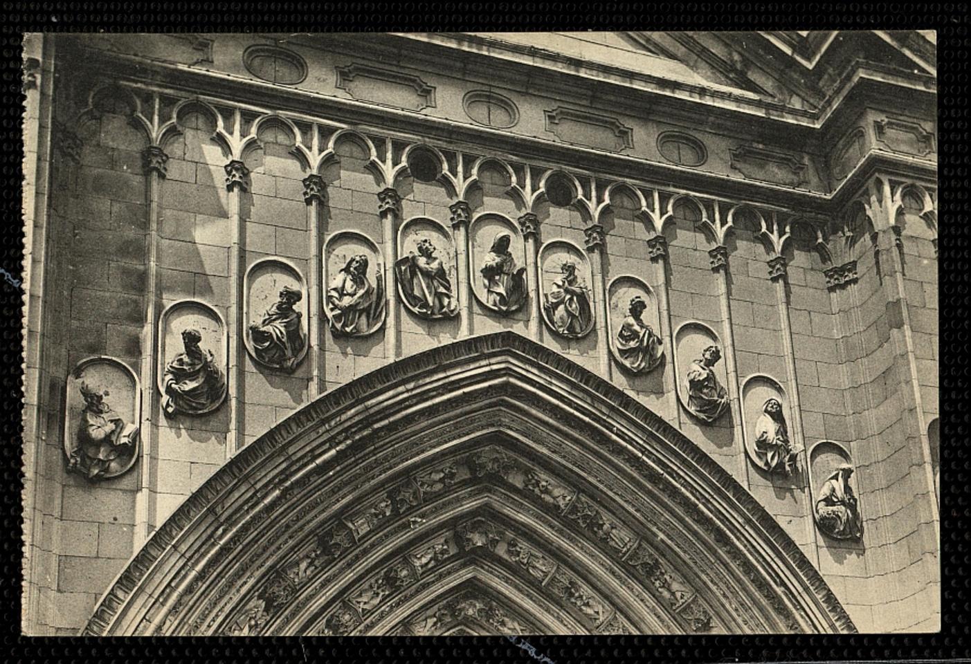 Toledo : Catedral - Detalle Puerta de los Leones / L. Roisin, fot.-. [Imagen]