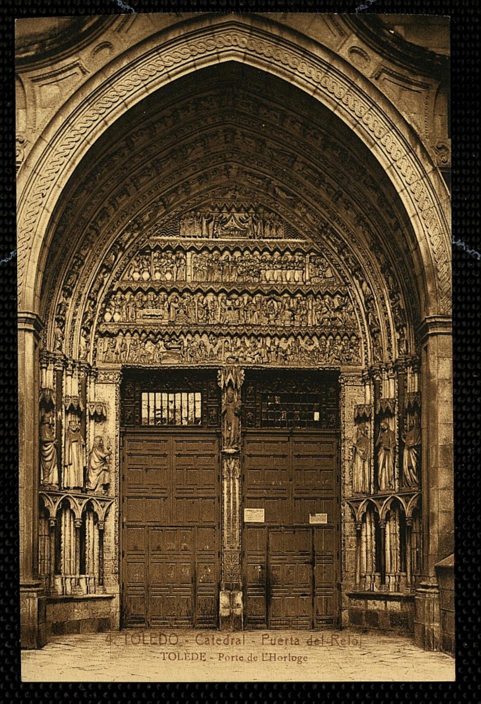 Toledo : Catedral - Puerta del Reloj / L. Roisin, fot.-. [Imagen]