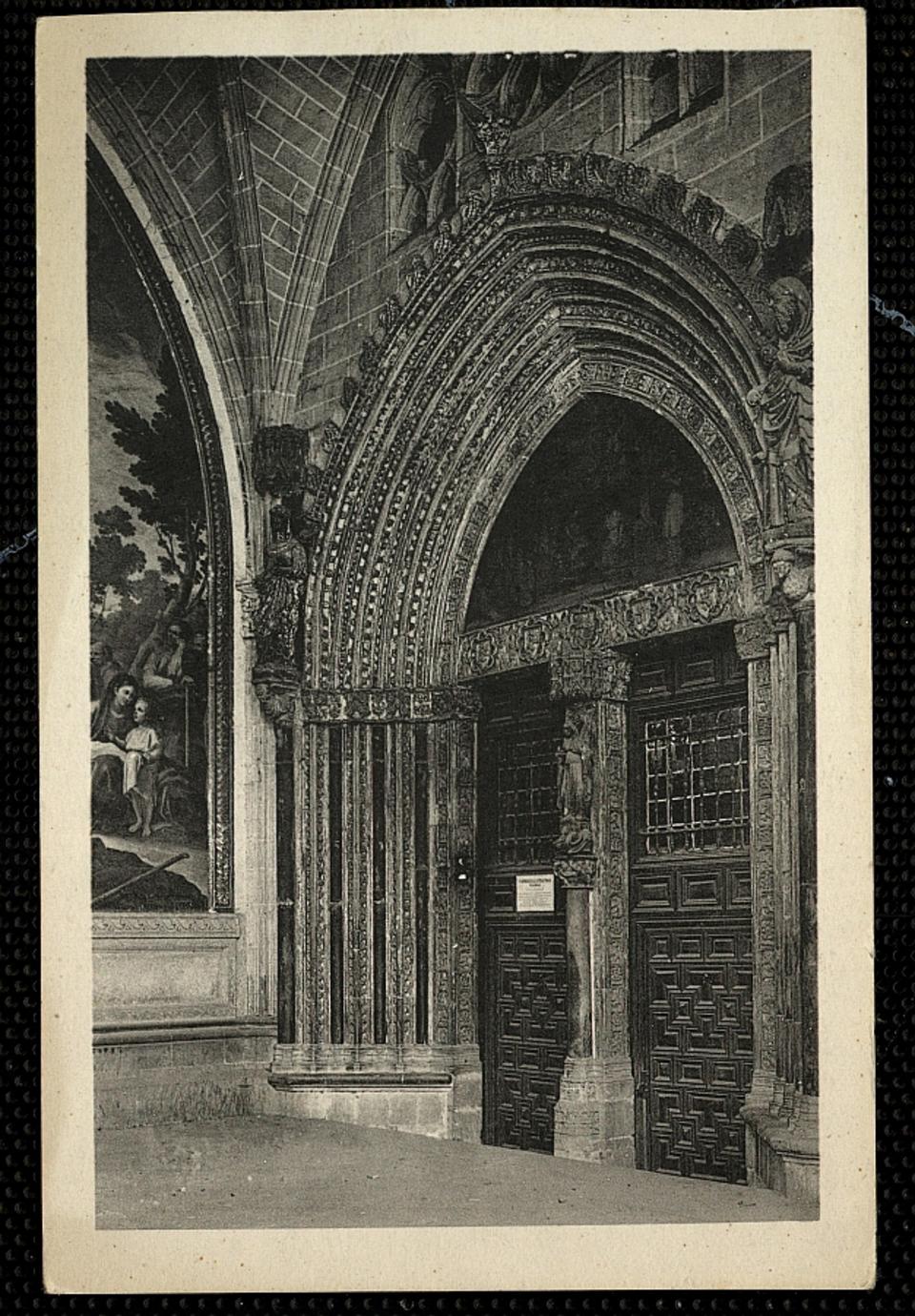 Toledo : Catedral Puerta de Santa Catalina / L. Roisin, fot.-. [Imagen]