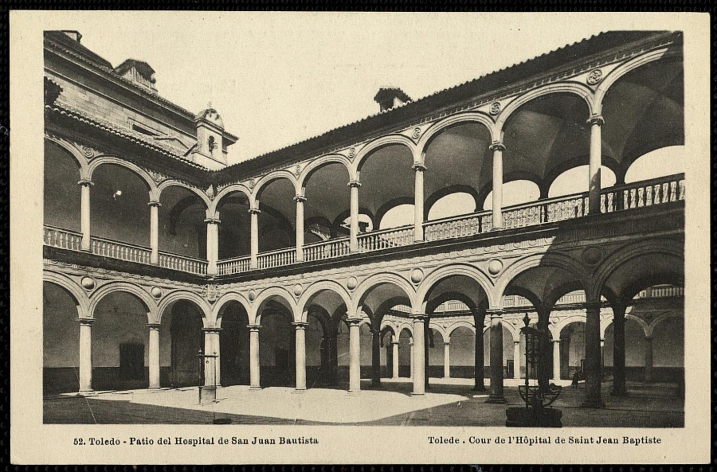 Toledo : Patio del Hospital de San Juan Bautista / L. Roisin, fot.-. [Imagen]