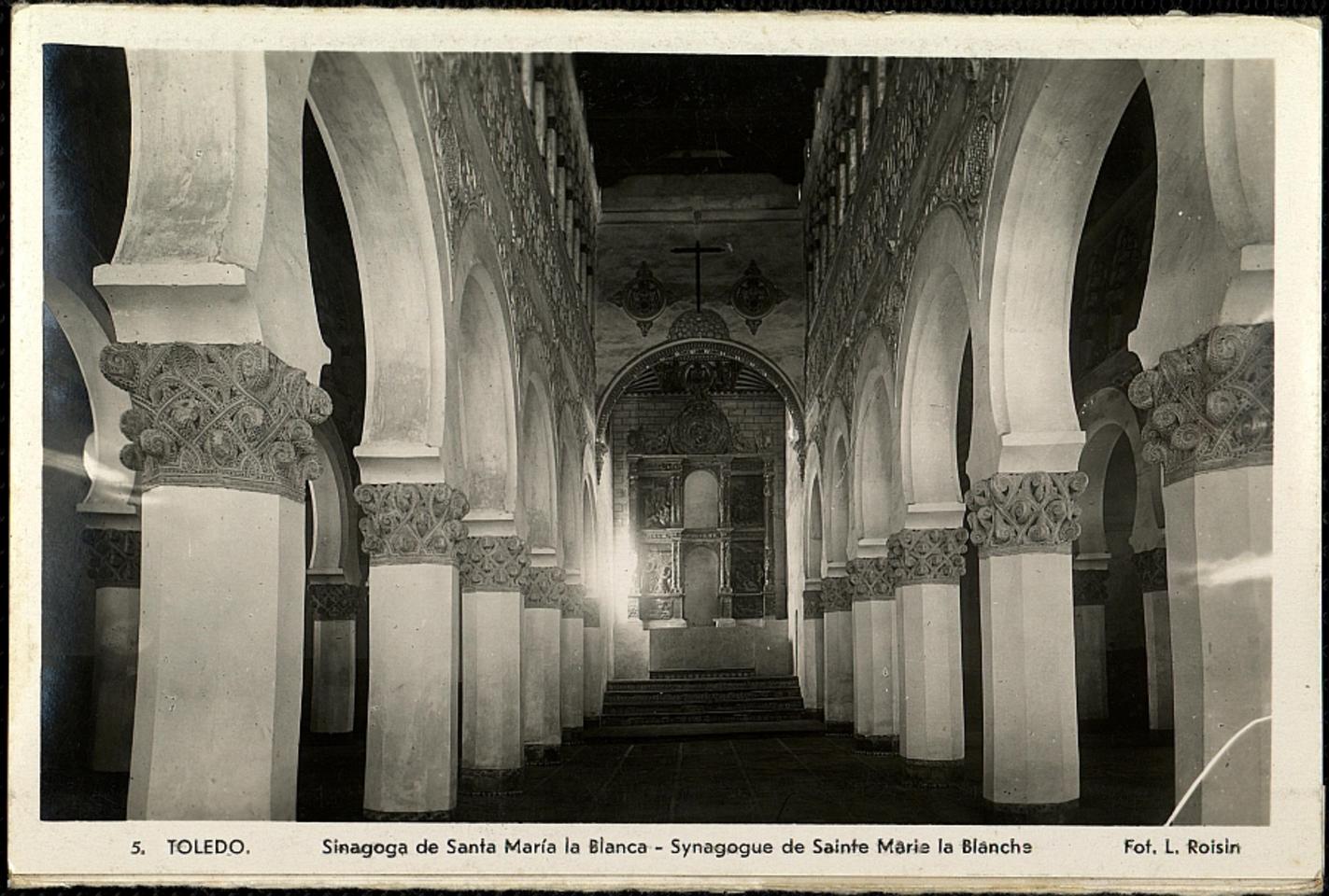 Toledo : Sinagoga de Santa María la Blanca / Fot. L. Roisin.-. [Imagen]