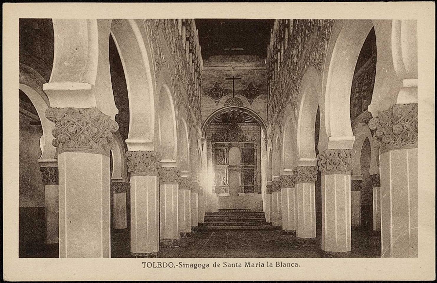 Toledo : Sinagoga de Santa María la Blanca / Clixé L. Roisin.-. [Imagen]